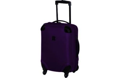 IT Frameless Small Expandable 4 Wheel Suitcase - Purple